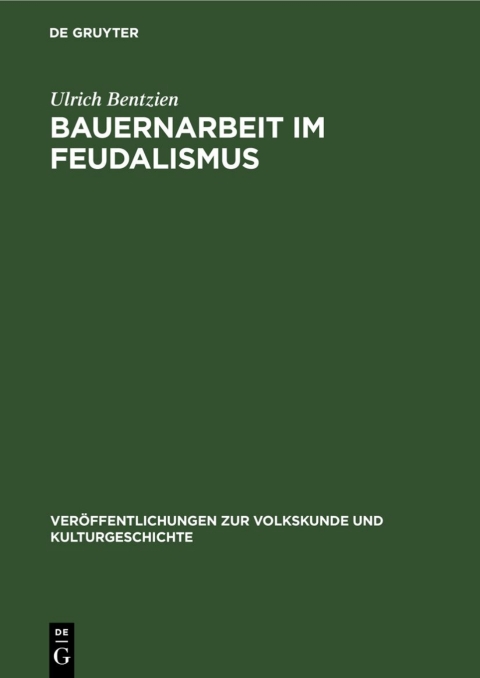 Cover image for book Bauernarbeit im Feudalismus