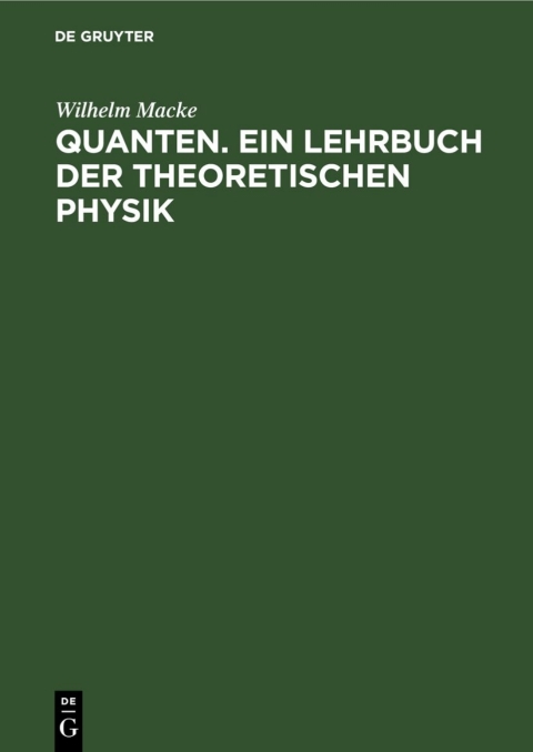 Cover image for book Quanten. Ein Lehrbuch der theoretischen Physik