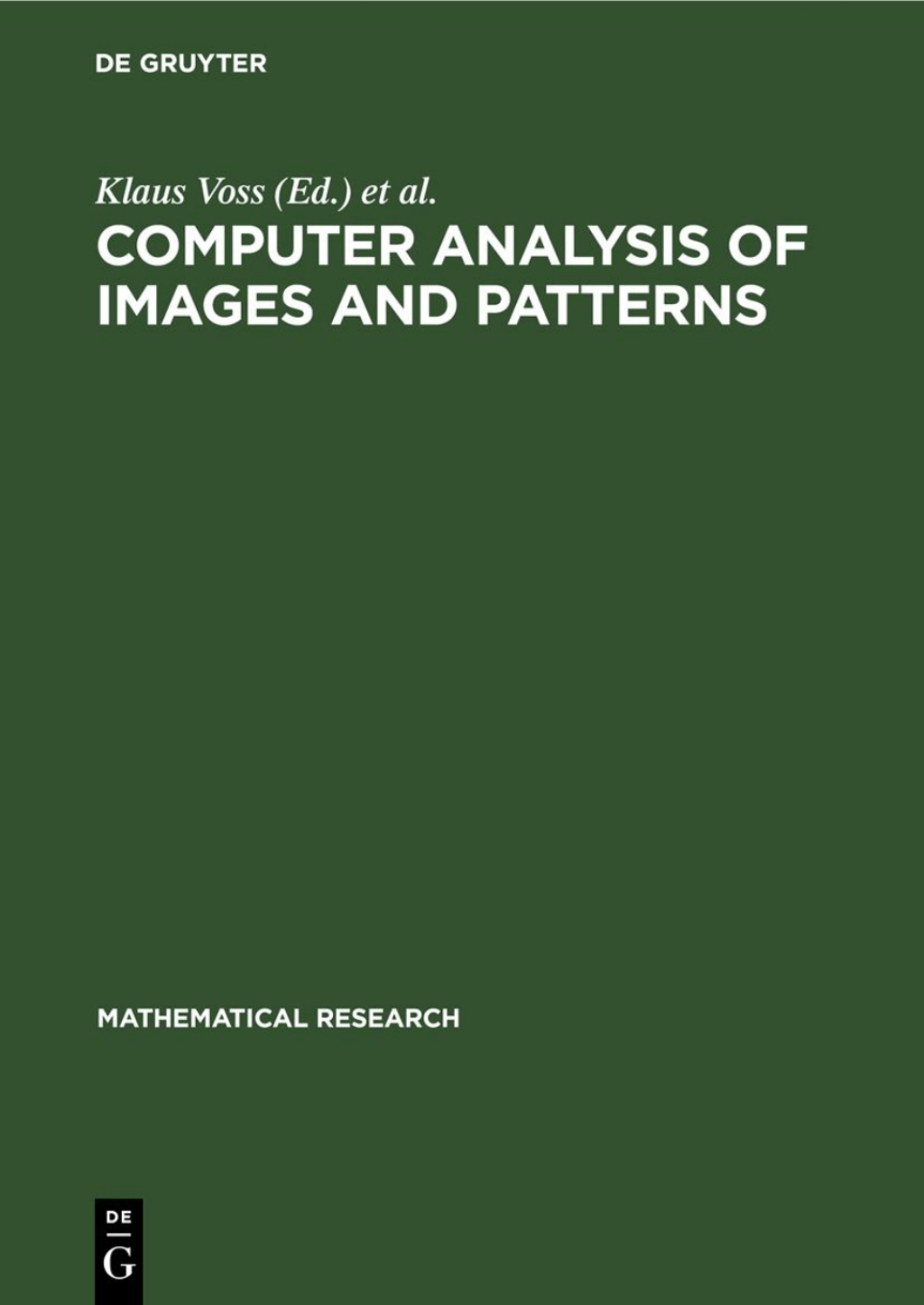 Page Fidelity Computer Analysis of Images and Patterns; $112.76
