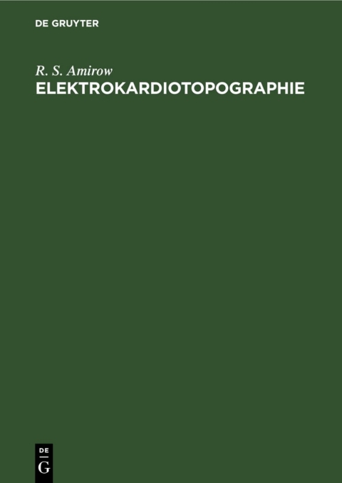 Cover image for book Elektrokardiotopographie
