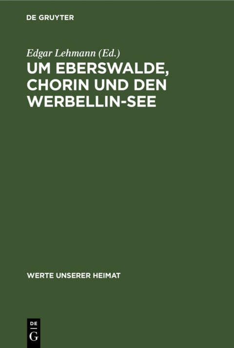 Cover image for book Um Eberswalde, Chorin und den Werbellin-See
