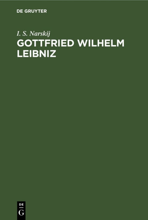 Cover image for book Gottfried Wilhelm Leibniz