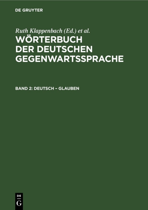 Cover image for book Deutsch – Glauben