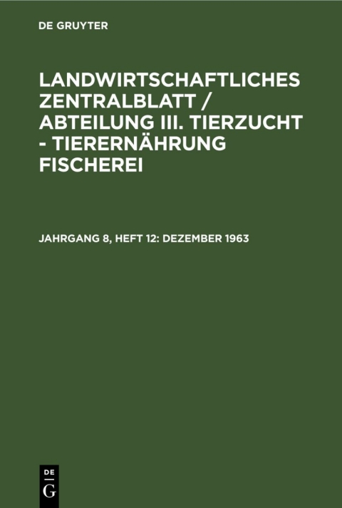 Cover image for book Dezember 1963