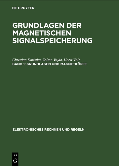 Cover image for book Grundlagen und Magnetköpfe