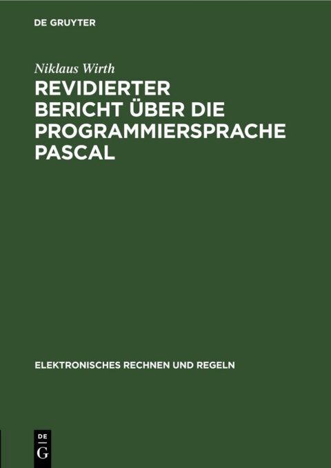 Cover image for book Revidierter Bericht über die Programmiersprache Pascal