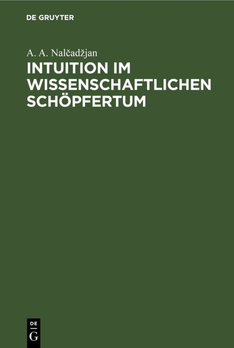 Cover image for book Intuition im wissenschaftlichen Schöpfertum