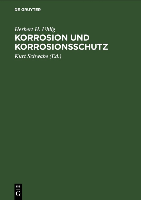 Cover image for book Korrosion und Korrosionsschutz