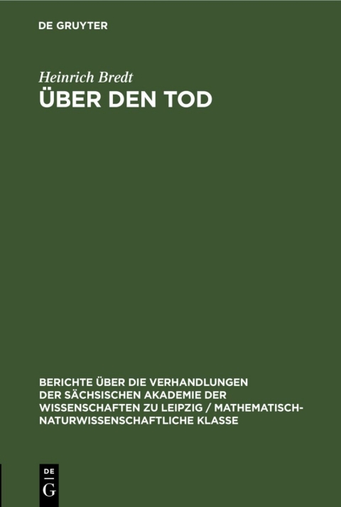 Cover image for book Über den Tod