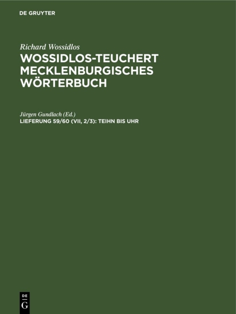 Cover image for book Teihn bis Uhr