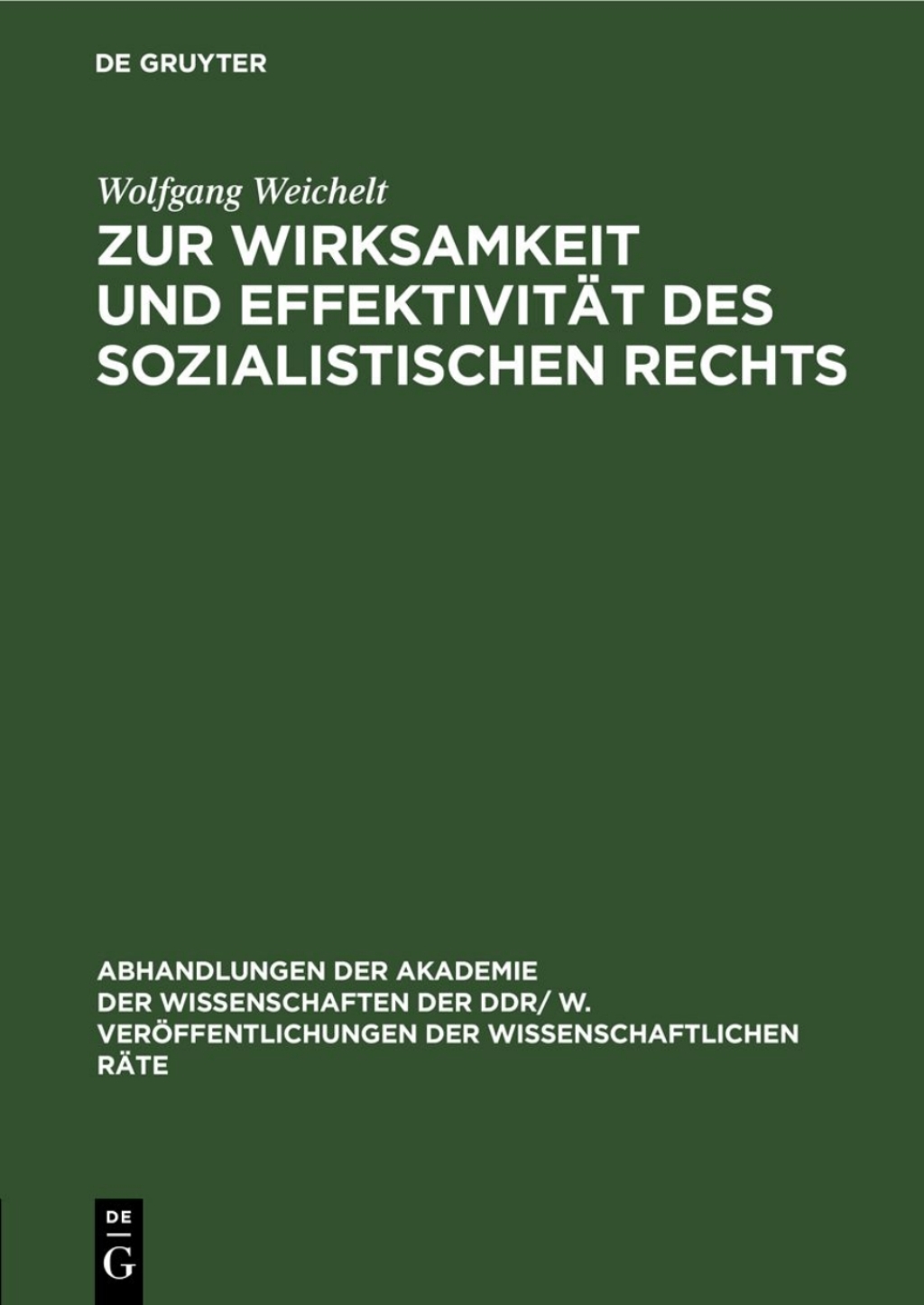 Page Fidelity Zur Wirksamkeit und Effektivität des sozialistischen Rechts; $112.76