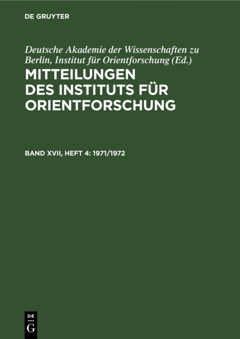 Cover image for book 1971/1972
