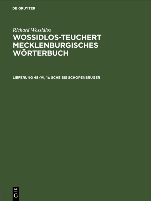 Cover image for book Sche bis Schopenbruger