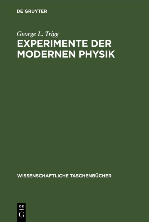 Cover image for book Experimente der modernen Physik