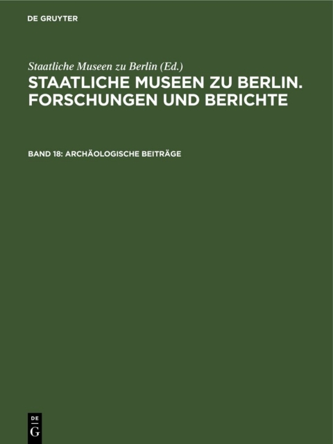 Cover image for book Archäologische Beiträge