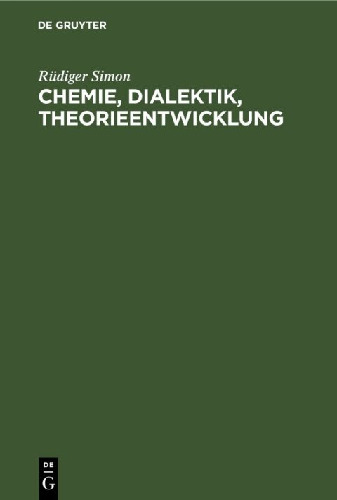 Cover image for book Chemie, Dialektik, Theorieentwicklung