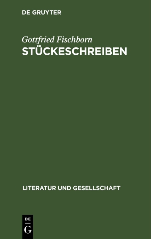 Cover image for book Stückeschreiben