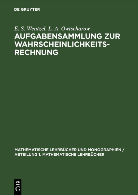 Cover image for book Aufgabensammlung zur Wahrscheinlichkeitsrechnung