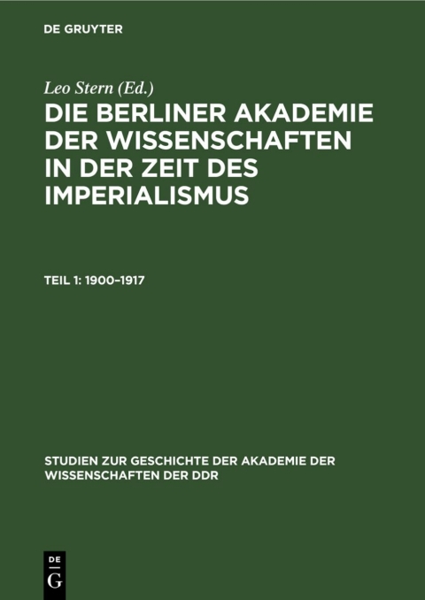 Cover image for book 1900–1917