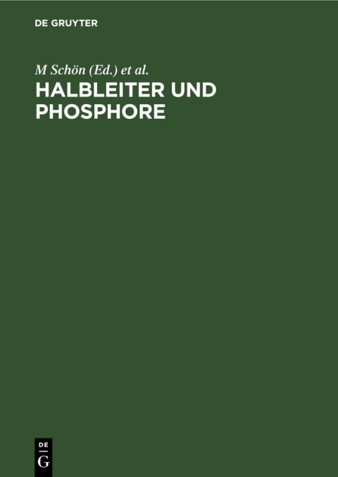 Cover image for book Halbleiter und Phosphore