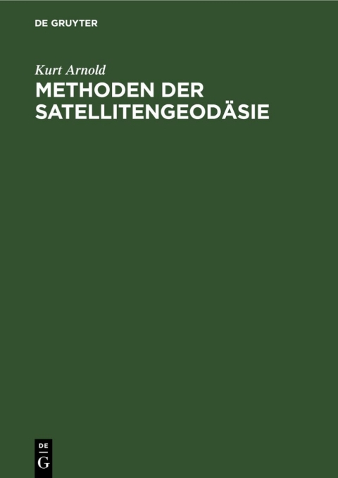Cover image for book Methoden der Satellitengeodäsie