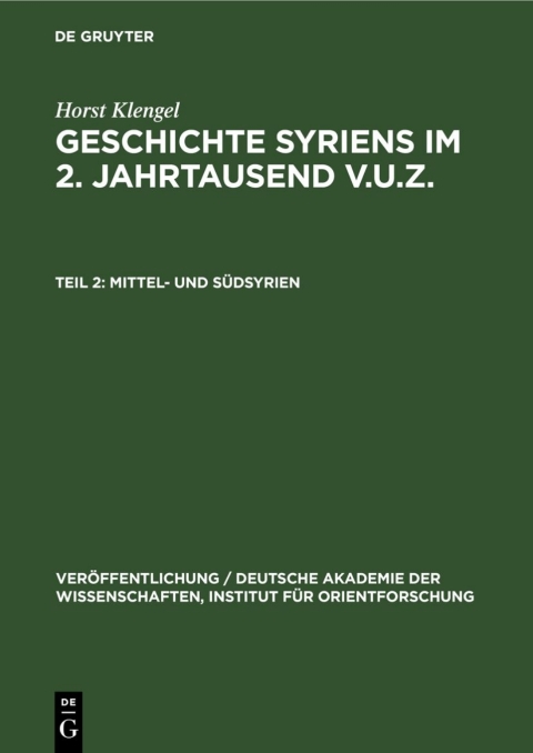 Cover image for book Mittel- und Südsyrien