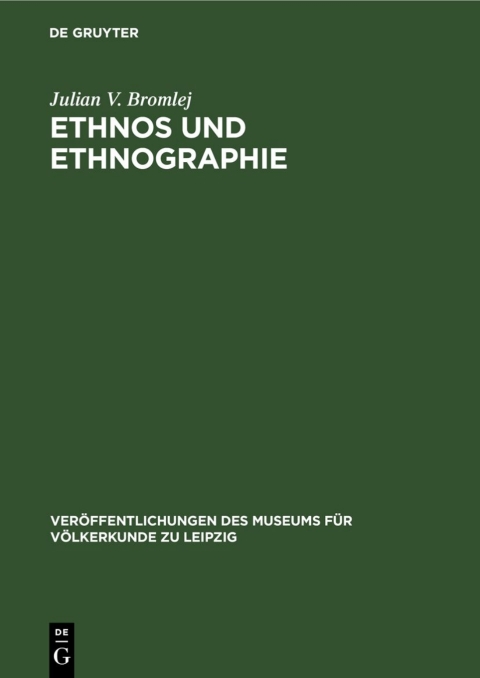 Cover image for book Ethnos und Ethnographie