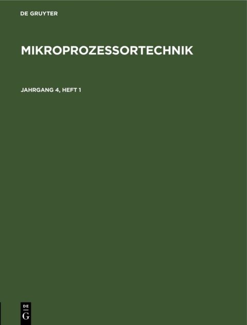 Cover image for book MP. Jahrgang 4, Heft 1