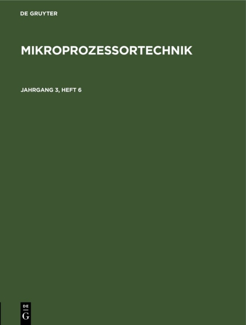 Cover image for book MP. Jahrgang 3, Heft 6