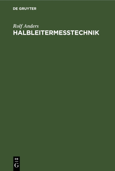 Cover image for book Halbleitermesstechnik