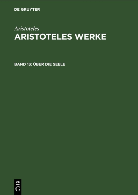 Cover image for book Über die Seele