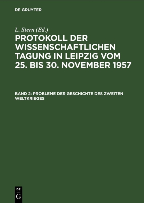 Cover image for book Probleme der Geschichte des Zweiten Weltkrieges