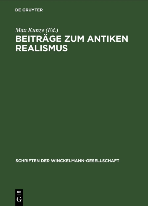 Cover image for book Beiträge zum antiken Realismus