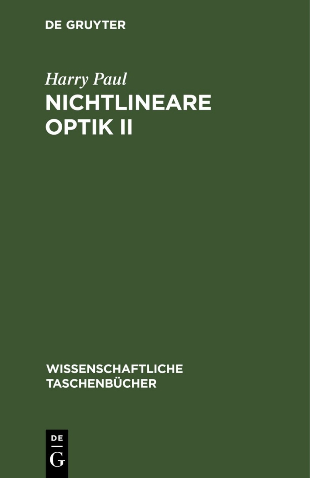 Page Fidelity Nichtlineare Optik II; $112.76