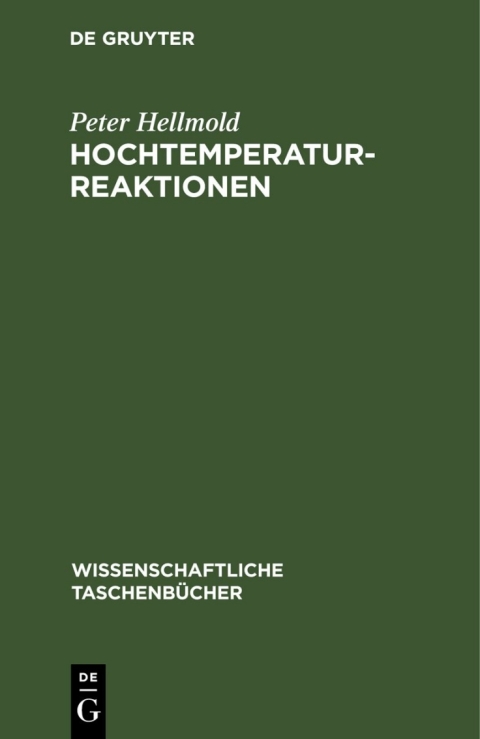 Cover image for book Hochtemperaturreaktionen