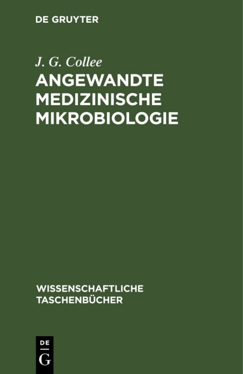 Cover image for book Angewandte medizinische Mikrobiologie
