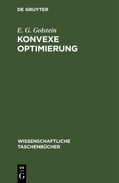 Cover image for book Konvexe Optimierung