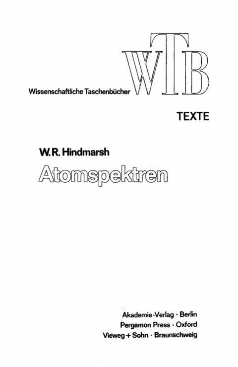 Cover image for book Atomspektren