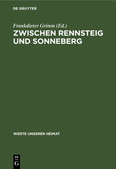 Cover image for book Zwischen Rennsteig und Sonneberg