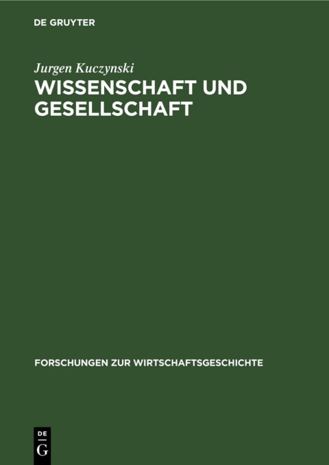 Cover image for book Wissenschaft und Gesellschaft