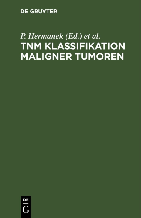 Cover image for book TNM Klassifikation maligner Tumoren