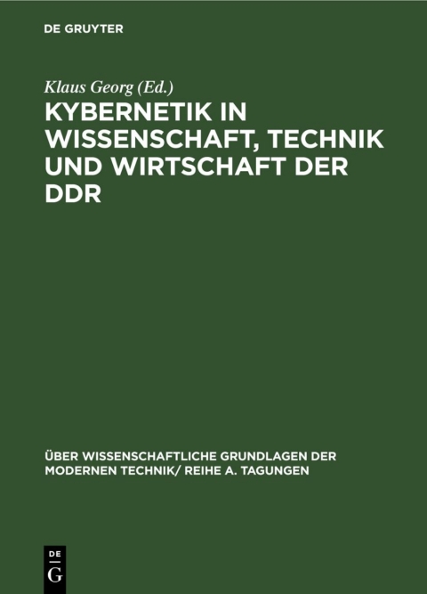 Cover image for book Kybernetik in Wissenschaft, Technik und Wirtschaft der DDR