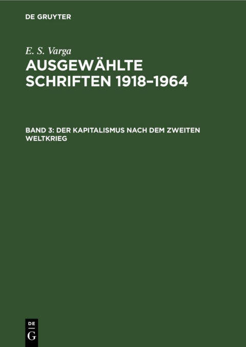 Cover image for book Der Kapitalismus nach dem zweiten Weltkrieg