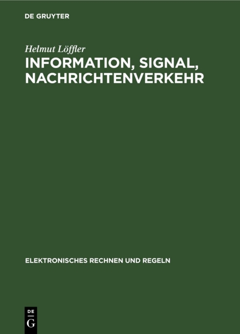 Cover image for book Information, Signal, Nachrichtenverkehr