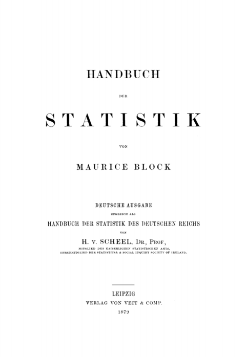 Cover image for book Handbuch der Statistik