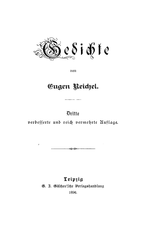 Cover image for book Gedichte