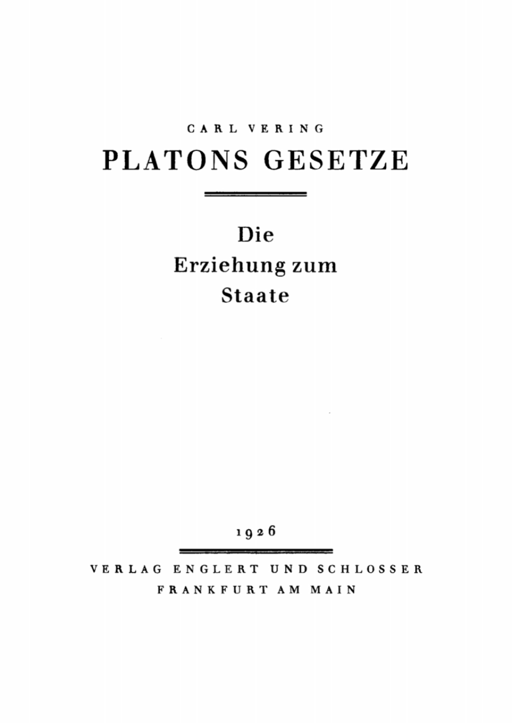 Page Fidelity Platons Gesetze; $112.76