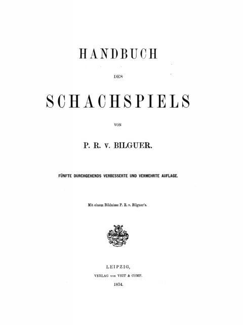 Cover image for book Handbuch des Schachspiels