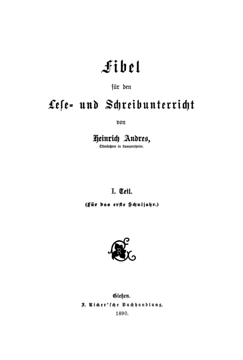 Cover image for book (Für das erste Schuljahr)