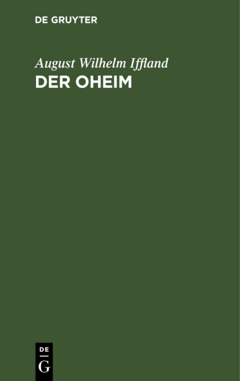 Cover image for book Der Oheim